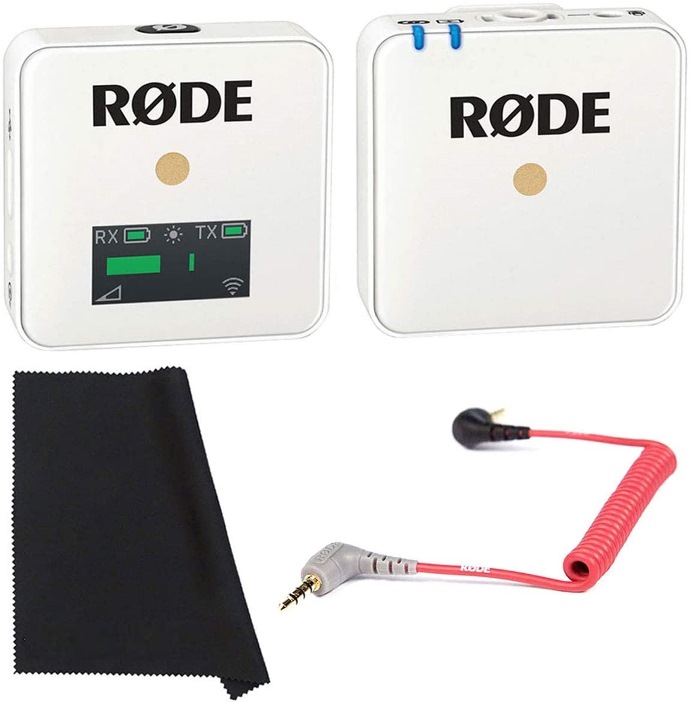 Rode wireless Go سفید به همراه کابل Rode SC7